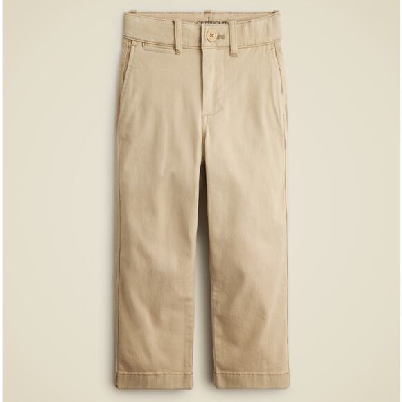Crewcuts by J.Crew Classic-Fit Stretch Chino Pants Boys Size 10 Tan Straight Leg - Picture 1 of 9